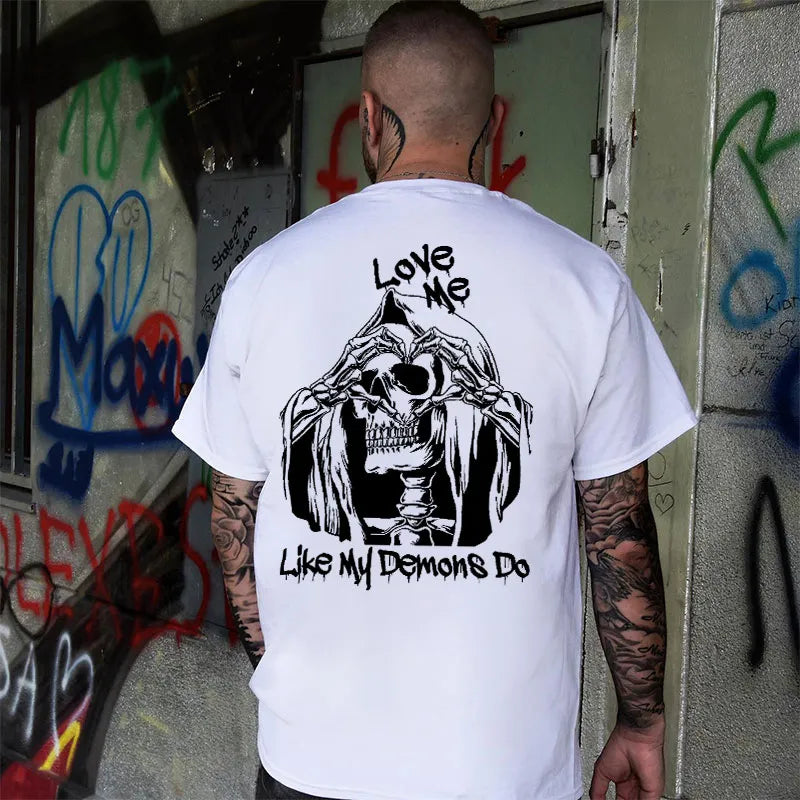 Love Me Like My Demon Do Print Men's T-Shirt