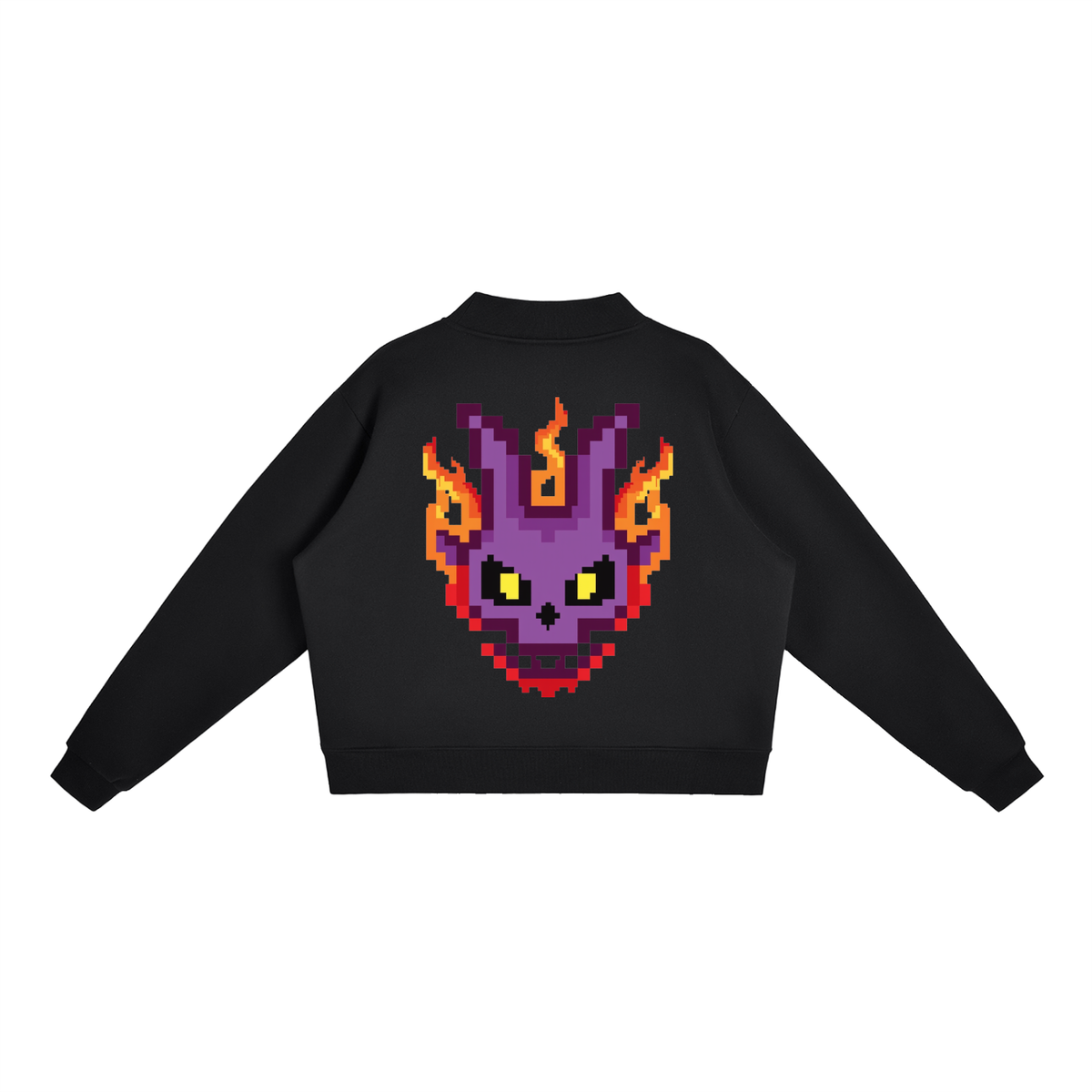 Essential Fleece Mock-Neck Crew Sweatshirt