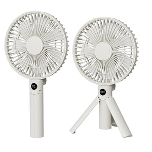 3000mAh Portable Folding Fan - 2-in-1 Handheld & Desk Fan