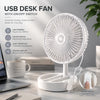Quiet USB Desk Fan with On/Off Switch - Powerful Airflow