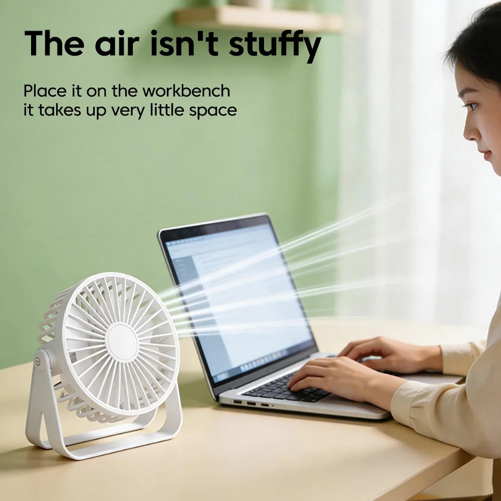 Portable Rechargeable Mini Desk Fan