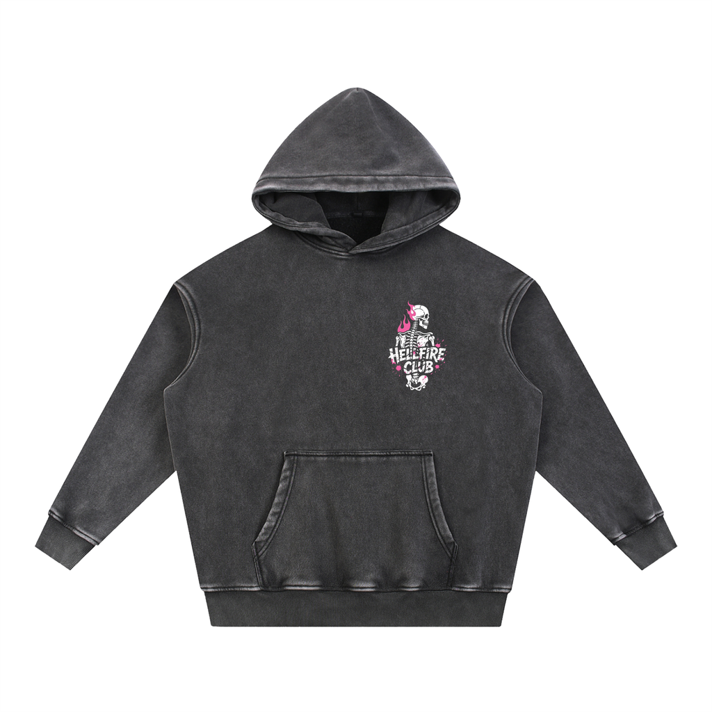 Snow Wash Fleece Oversize Hoodie